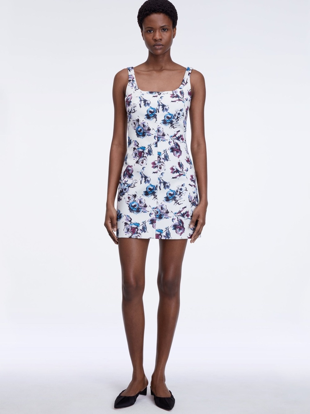 TILLIE DRESS IN PURPLE & BLUE FLORAL PRINT GENZIANELLA